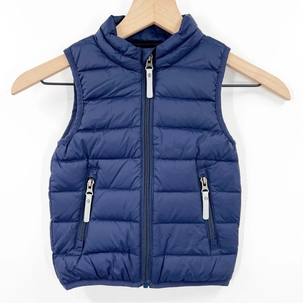 Hanna Andersson Blue Down Puffer Vest